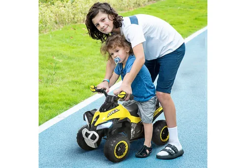 HOMCOM Rutscher Kinderauto, gelb - Kinderfahrzeuge: Robustes Rutscherauto aus PP und Stahl, ideal für Kinder ab 18 Monaten mit einer maximalen Belastbarkeit von 20 kg.