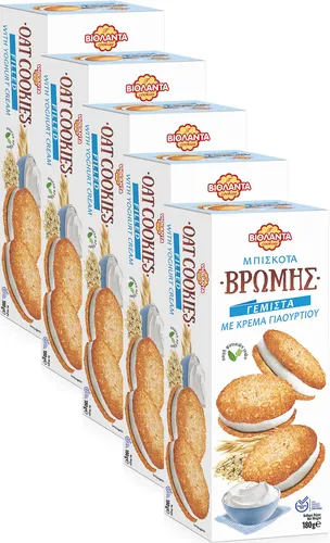 Cookies Doppelkekse gefüllte Hafer-Kekse mit Joghurt-Creme 900g aus Griechenland