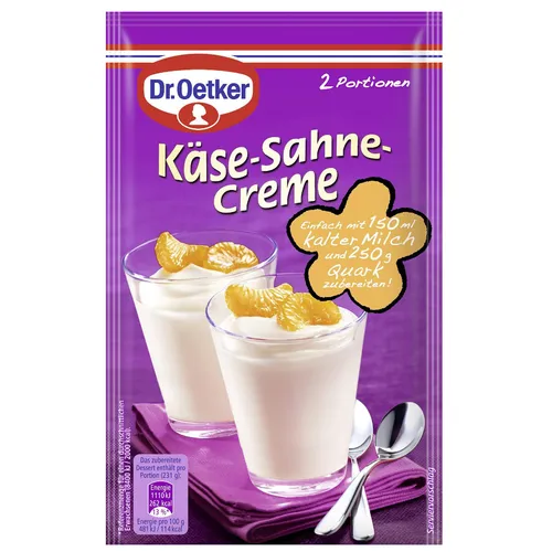 Produktbild Dr. Oetker Käse Sahne Creme Desserts