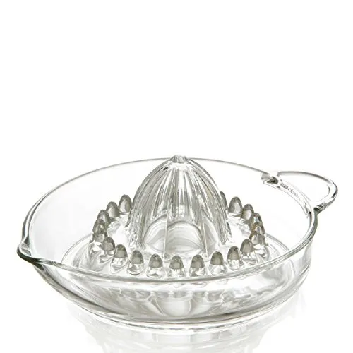 Ritzenhoff & Breker Fresh Zitronenpresse - Entsafter aus Glas, 21 cm, ideal für frischen Zitronensaft und Zitrusfrüchte, praktisch und elegant für die Küche.