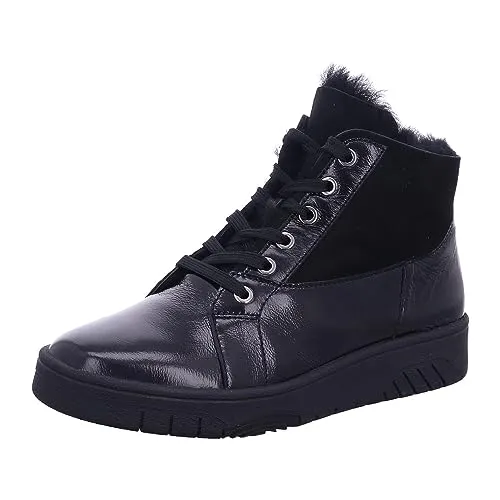 Waldläufer 754801 200 Taipei Doubleface SCHWARZ Gr. 40 - Wanderschuhe für Damen, aus hochwertigem Echtleder, warm gefüttert und ideal für kalte Tage.