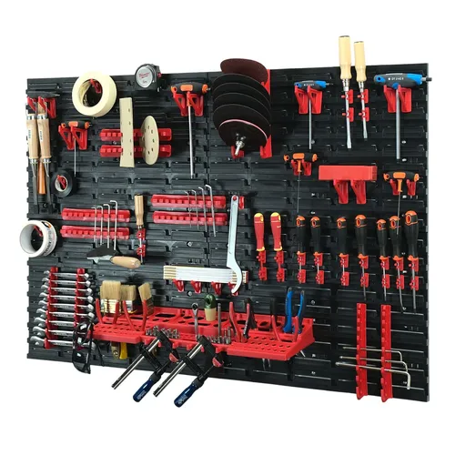 Werkzeugwand Set 1152 x 780 mm Wandregal Werkzeughalter Werkstattwand 65-tlg.