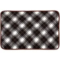 Bestlivings Tierdecke Lammflor 70 x 100 cm Dunkelbraun Gemustert