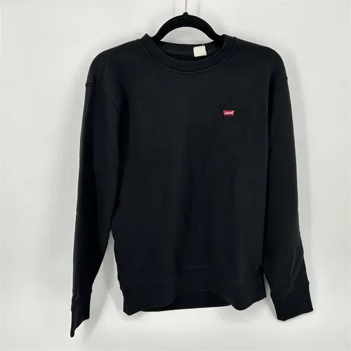 Levi's Crew-Trainingsanzugoberteil, Mineral Black, Herren S - Sport-Kapuzenpullover & -Sweatshirts, stylisches und bequemes Design für optimale Bewegungsfreiheit beim Training oder Freizeit.