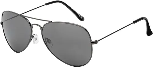 Sonnen Brille Designer Piloten Herren Sonnenbrille mit Kunstoffrahmen 30574 Schwarz Anthrazit