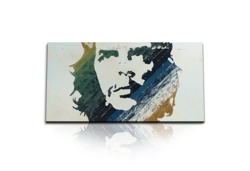 Sinus Art Leinwandbild Kunstdruck Bilder 120x60cm Che Guevara Kuba Revolution Streetart Graff, (1 St)