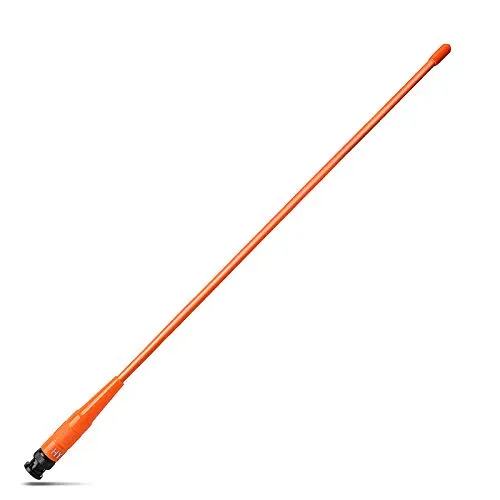 HYS Dualband BNC Funkgerät Antenne 15 Zoll 2m/70cm UHF/VHF Antenne Kompatibel mit 144/430MHz Cobra Midland Uniden Handheld/tragbarem BNC Walkie Talkie (Orange)