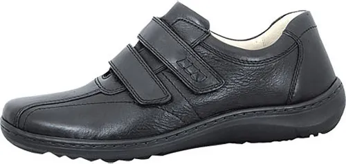 Waldläufer Herwig Comfortschuh schwarz Gr. 46.5 - Herren-Schnürhalbschuhe aus hochwertigem Glattleder, mit herausnehmbarem Fußbett für individuelle Einlagen, ideal für optimalen Komfort.