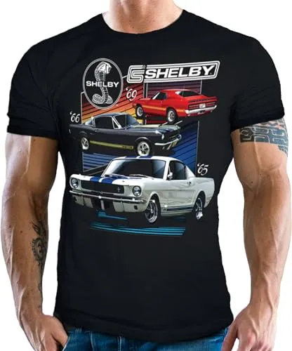 Herren T-Shirt für US Muscle Car Fahrer und Fans - Original Shelby Lizenz: US-Muscles V8