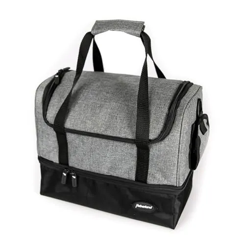 Haberland Haberland Gepäckträgertasche Grau/Schwarz 32x26x18 cm