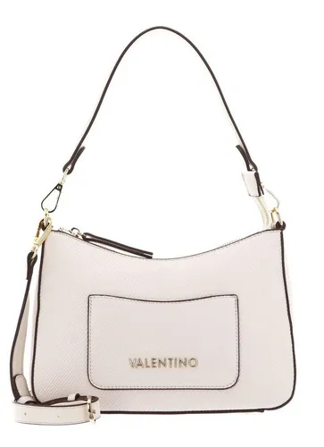 VALENTINO BAGS Hobo Bag Schultertasche in Ecru - Stilvolle Hobo Bag aus hochwertigem Polyurethan, ideal für den Alltag. Mit verstellbarem Schulterriemen und praktischem Zipperverschluss. Maße: 26x18x8.5 cm, leicht und trendy.