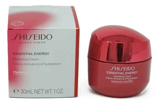 Shiseido Essential Energy Hydrating Cream Limited Edition 30 ml - Tagespflege für intensive Feuchtigkeit und strahlende Haut. Angereichert mit Hyaluronsäure, versorgt sie die Haut bis zu 24 Stunden lang und verleiht einen frischen, jugendlichen Teint.