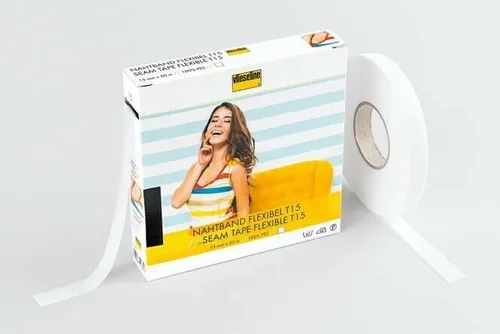 Vlieseline Nahtband flexibel T15 weiß (Preis=1m)