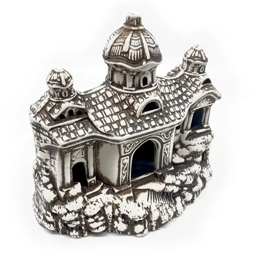 ZooPaul Keramik Deko Dekoration Aquarium Terrarium Ruine Burg Schloss Gebäude 26x15x24cm (L/B/H)