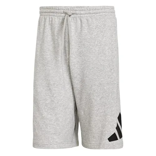 adidas Herren Essentials Big Logo French Terry Short - Trainingshosen mit elastischem Bund und Kordelzug, aus mindestens 70 % recycelten Materialien für umweltbewusste Sportler.