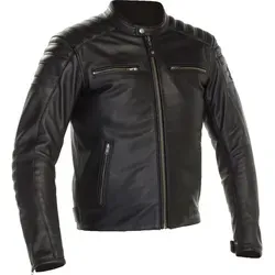 Richa Daytona 2 Motorrad Lederjacke, schwarz, Größe 54 für Männer - Motorradjacke aus hochwertigem Büffelleder mit herausnehmbarem Thermofutter, ideal für jede Wetterlage und ausgestattet mit Smartphonetasche.