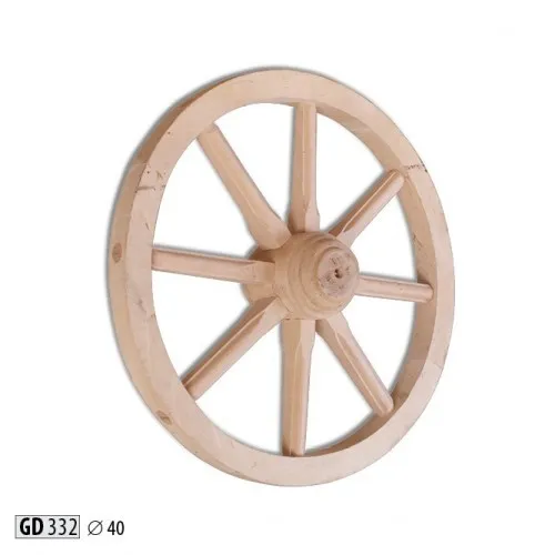 Holzrad Deko Rad Ø 40 cm whitewash – Stilvolle Wand- und Gartendeko - Modernes Deko-Rad aus Holz mit einem Durchmesser von 40 cm. Ideal für Balkon, Garten oder Veranda und sorgt für einen ansprechenden Akzent in jedem Außenbereich.