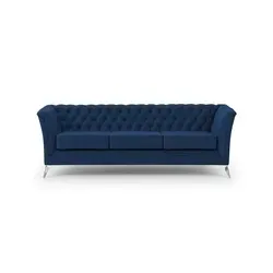 S-STYLE Chesterfield Einzelsofa Wilhelm in blau von S-STYLE