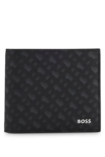 BOSS Zair 8 CC Kartenetui aus echtem Leder in schwarz von BOSS