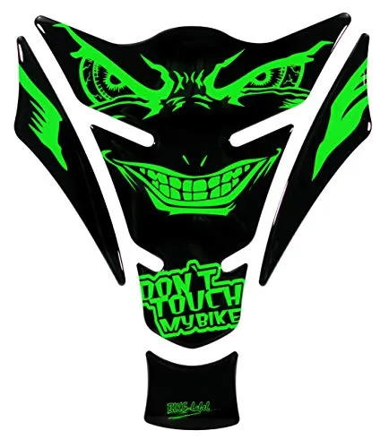 BIKE-label Tankpad böse Augen Aufkleber neon grün kompatibel für Kawasaki X502882