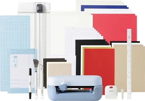 Cricut Joy 2 Essentials Set 2012185 – Kreative Designs leicht gemacht - Gestalte mit dem Cricut Joy 2 Essentials Set Karten, Aufkleber und personalisierte Objekte. Enthält 75 Materialien und 3 Werkzeuge zum Schneiden und Schreiben. Ideal für kreative Projekte überall!