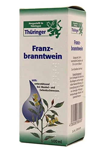 Thüringer Franzbranntwein 100 ml - Glühwein mit hochwertigem Thüringer Franzbranntwein, ideal zur wohltuenden Entspannung und für kalte Winterabende.