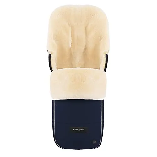 Werner Christ Baby Fußsack FLIMS LUXE - Premium Lammfell - Hochwertiger Fußsack aus 100% Lammfell, ideal für moderne Kinderwagen. Mit zwei-Wege-Reißverschluss und optimalem Schutz vor Kälte und Zugluft.