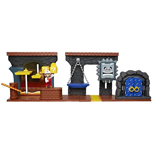 Jakks Pacific Dungeon Super Mario-Playset Welt Fungen, Mehrfarbig, Einheitsgröße (85993)