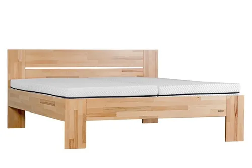 Massivholz Doppelbett aus Buche - Doppelbett aus hochwertiger Buche, ideal für große Personen mit einer Liegefläche über 200 cm. Stabil und langlebig für erholsame Nächte.