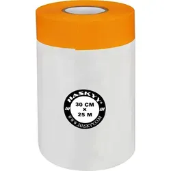 Abdeckfolie Malerfolie Baufolie 30cm x 25m 7,5m2 Abdeckband Goldband Masker Tape