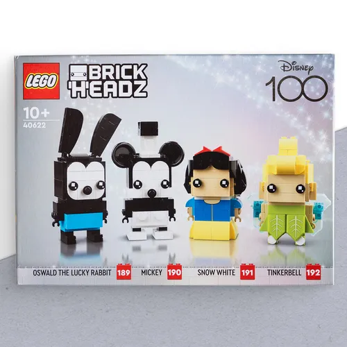 LEGO BRICKHEADZ 100-Jähriges Disney Jubiläum (40622) - LEGO BRICKHEADZ Set mit 501 Teilen, perfekt für Disney-Fans ab 10 Jahren. Feiere 100 Jahre Disney mit diesem einzigartigen Modell und genieße schnellen Versand.