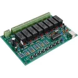 Whadda 8-KANAL USB-RELAISKARTE - Smart Home-Beleuchtungskits & -hubs, vielseitige 8-Kanal Steuerung für automatisierte Anwendungen, ideal für DIY-Projekte und Heimautomatisierung.