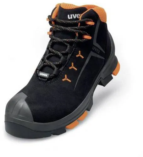 Uvex 2 6509245 ESD Sicherheitsstiefel S3 - Schwarz/Orange, Größe 45 - Arbeits- & Schutzkleidung, ESD-Schutz für elektrostatische Entladungen, ideal für sichere Arbeitsumgebungen.