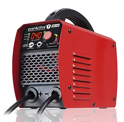 everActive CBC-40 - Autoladegerät mit Wechselrichter-Starter für 12V/24V Batterien, robust und langlebig für zuverlässige Leistung unterwegs