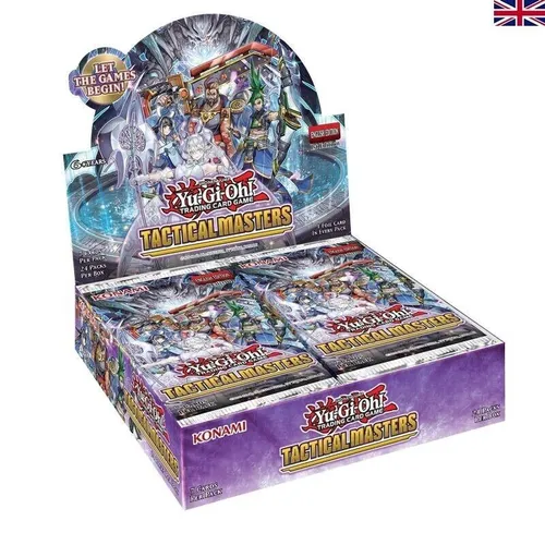 YGO - Tactical Masters Special Booster Display (24 Packs) - Sammelkartenspiele: Erlebe die neuesten Strategien mit diesem speziellen Booster Display von Konami, das 24 Packs enthält und deine Sammlung bereichert.