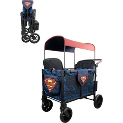 Wonderfold W4 Luxe Pro Kinderwagen für 4 Kinder in rot von Wonderfold
