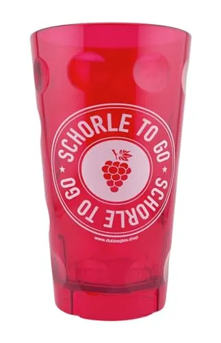 Schorle to go Dubbebecher 0,5 Liter (Pink) aus Plastik in pink von Pfalz Schorle Edition