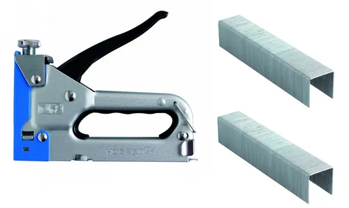 Högert Handtacker Set 11,3 mm Tacker Hand Klammergerät mit 1000 Klammern 8 mm