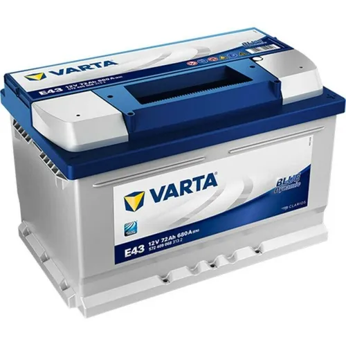 VARTA E43 Blue Autobatterie 12V 72Ah – Wartungsfrei & Leistungsstark