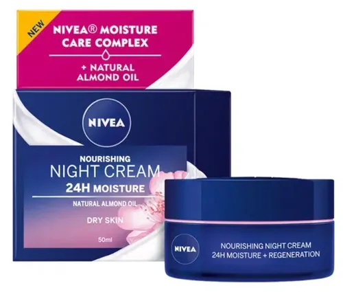 Nivea Essentials nachtcreme herstellend droge en gevoelige huid 50ML