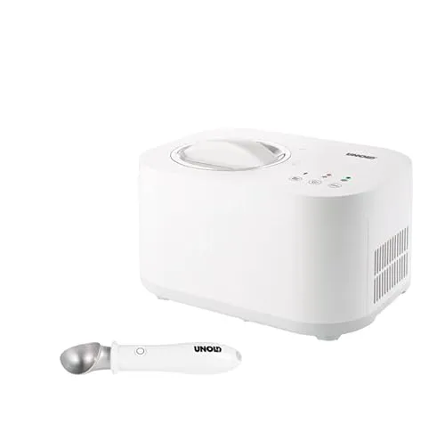 Eismaschine Snow 1 L 30 min. Eis Kompressor inklusive Beheizter Eisportionierer Carlo, Entnehmbarer Eisbehälter zur leichten Reinigung, Sahneeiscreme in 30 min. vollautomatischer Kompressor 488208