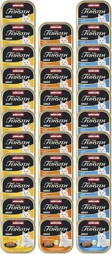 animonda Vom Feinsten Adult Saucen Vielfalt (32 x 100 g), Nassfutter für ausgewachsene Katzen, Katzenfutter ohne Getreide und Zucker, zarte Stückchen in köstlicher Sauce