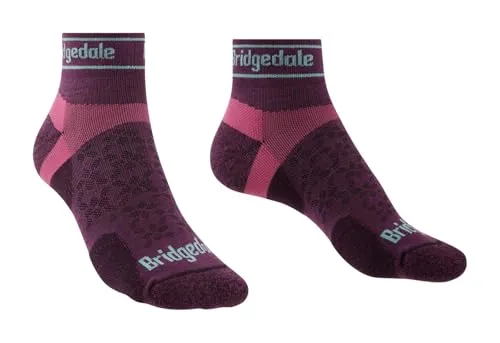 Bridgedale Damen Trail Run Ultralight T2 Merino Performance Knöchel, Zwetschge, Größe S