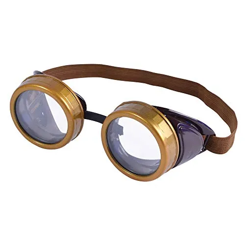 Bristol Novelty BA248 Steam Punk Brille, Unisex-Erwachsene, braun, Einheitsgröße Halloween