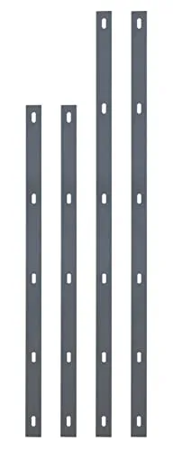 Alberts 646172 Set Flacheisen Step² | Feuerverzinkt und kunststoffbeschichtet - S-Haken Set aus hochwertigem, feuerverzinktem Stahl in anthrazit RAL 7016, ideal zur Befestigung von Doppelstab-Gittermatten an Gabionen. Perfekte Qualität für langlebige Lösungen.