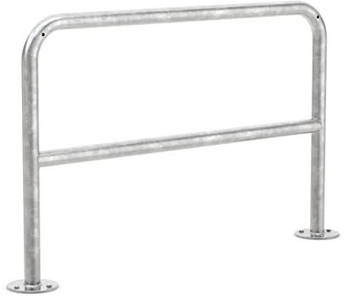 Anlehnbügel 9221 | Verzinkter Fahrradständer für 2 Fahrräder - Fahrradhalter- & -ständer mit robustem Knierohr, wetterfest und ideal für sicheren Diebstahlschutz. Perfekt für öffentliche Plätze oder private Garagen.