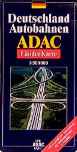 ADAC Karte Deutschland Autobahnen - Detaillierte Autobahnkarte für Deutschland, ideal für Autofahrer und Reisende, um schnell und sicher ans Ziel zu kommen.