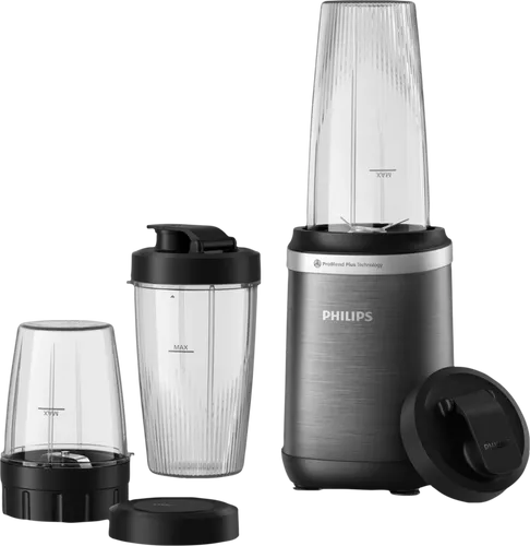 Philips Standmixer HR2767/00 5000 Series - Mixer mit ProBlend Plus-Technologie, 1000 W Leistung und 3 praktischen Bechern für vielseitige Rezepte. Kompaktes Design und einfache Bedienung für jede Küche.