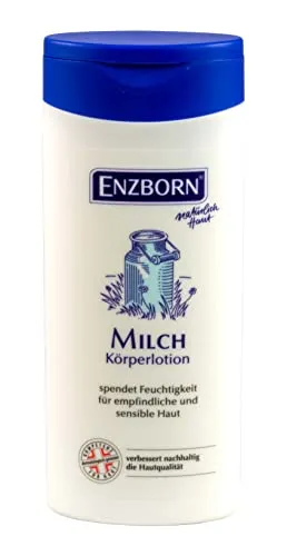 Enzborn Milch Körperlotion 250 ml - Tagespflege für alle Hauttypen, mit feuchtigkeitsspendender Aloe Vera für ein geschmeidiges Hautgefühl.