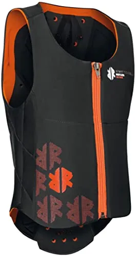 Komperdell REIT-, Bike-, Skiprotektor Ballistic Vest Junior – Größe 128, schwarz/orange